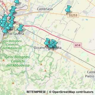 Mappa Ozzano, 40064 Ozzano dell'Emilia BO, Italia (6.8435)