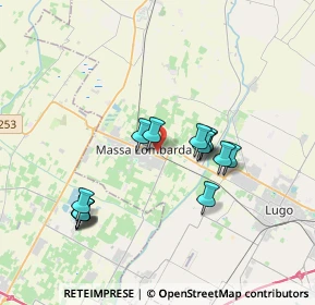 Mappa Via Cimitero, 48024 Massa Lombarda RA, Italia (3.44857)