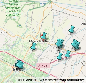 Mappa Via Cimitero, 48024 Massa Lombarda RA, Italia (10.3855)