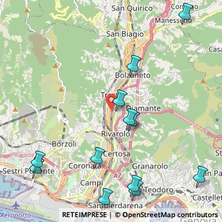 Mappa Via Lepanto, 16161 Genova GE, Italia (2.845)