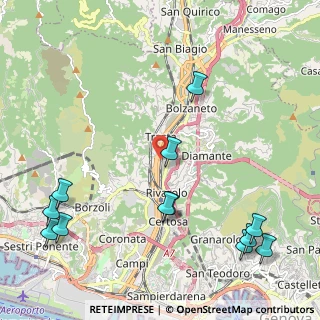 Mappa Via Lepanto, 16161 Genova GE, Italia (2.85167)