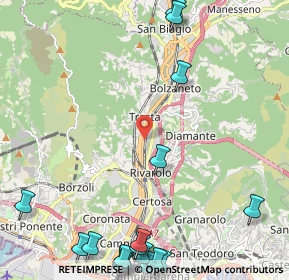 Mappa Via Lepanto, 16161 Genova GE, Italia (3.4465)