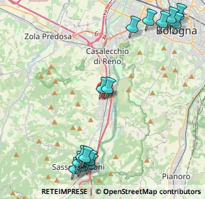 Mappa Via Papa Giovanni XXIII, 40037 Borgonuovo BO, Italia (5.5175)