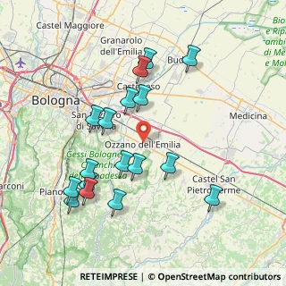 Mappa Viale Giovanni XXIII, 40064 Ozzano dell'Emilia BO, Italia (7.98941)