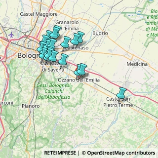 Mappa Via Fosse Ardeatine, 40064 Ozzano dell'Emilia BO, Italia (7.692)