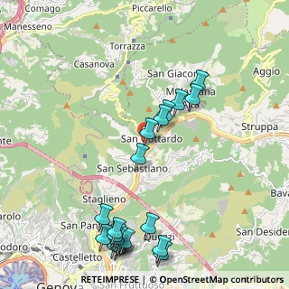 Mappa Via Piacenza 219 b-c rosso, 16010 Genova GE, Italia (2.575)