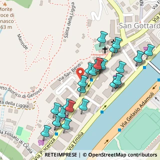 Mappa Via Piacenza 219 b-c rosso, 16010 Genova GE, Italia (0.11481)