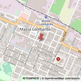 Mappa Via Gia, 13, 48024 Massa Lombarda, Ravenna (Emilia Romagna)