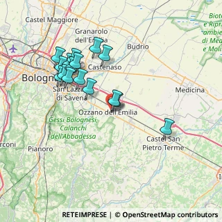 Mappa Viale Sport, 40064 Ozzano dell'Emilia BO, Italia (7.37625)