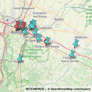 Mappa CAP, 40064 Ozzano dell'Emilia BO, Italia (9.55)