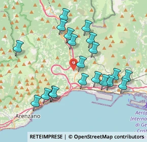 Mappa Via Ferriera, 16010 Mele GE, Italia (3.921)