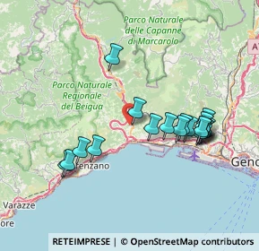 Mappa Via Ferriera, 16010 Mele GE, Italia (7.26444)