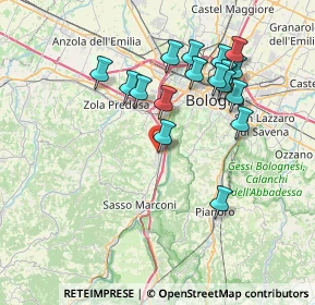 Mappa Via Longara, 40037 Borgonuovo BO, Italia (7.36)