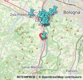 Mappa Via Longara, 40037 Borgonuovo BO, Italia (3.38769)