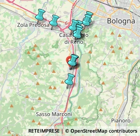 Mappa Via Longara, 40037 Borgonuovo BO, Italia (3.08286)