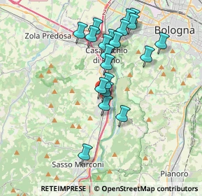 Mappa Via Longara, 40037 Borgonuovo BO, Italia (3.462)