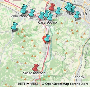 Mappa Via Longara, 40037 Borgonuovo BO, Italia (5.4955)