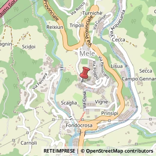 Mappa Piazza del Municipio,  8, 16010 Mele, Genova (Liguria)