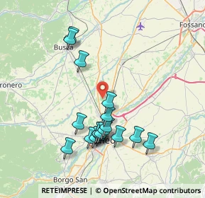 Mappa Via villafalletto, 12100 Cuneo CN, Italia (7.44556)