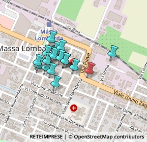Mappa Via Bonvicini Adolfo, 48024 Massa Lombarda RA, Italia (0.1575)