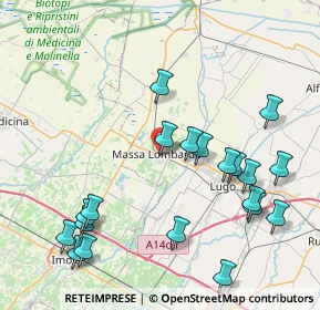 Mappa Via Bonvicini Adolfo, 48024 Massa Lombarda RA, Italia (9.6005)