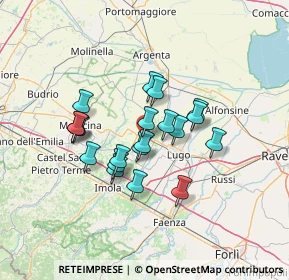 Mappa Via delle Campanelle, 48024 Massa Lombarda RA, Italia (10.682)