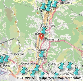 Mappa Via Rivarolo, 16161 Genova GE, Italia (3.34765)