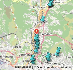 Mappa Via Rivarolo, 16161 Genova GE, Italia (2.6535)