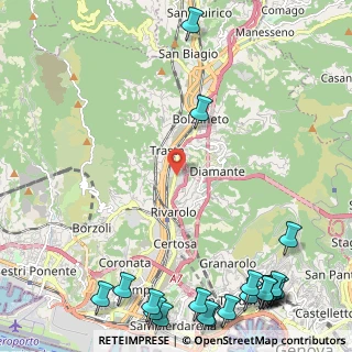 Mappa Via Rivarolo, 16161 Genova GE, Italia (3.7005)