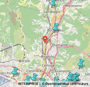 Mappa Via Alcide de Gasperi, 16161 Campomorone GE, Italia (3.9285)