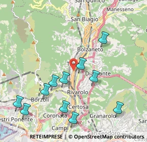 Mappa Via Alcide de Gasperi, 16161 Campomorone GE, Italia (2.27636)