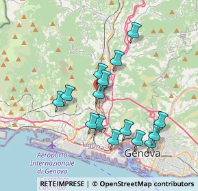 Mappa Via Alcide de Gasperi, 16161 Campomorone GE, Italia (3.57)