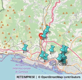 Mappa Via Alcide de Gasperi, 16161 Campomorone GE, Italia (4.44429)