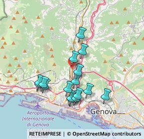 Mappa Via Alcide de Gasperi, 16161 Campomorone GE, Italia (3.32563)