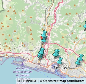 Mappa Via Alcide de Gasperi, 16161 Campomorone GE, Italia (4.52333)