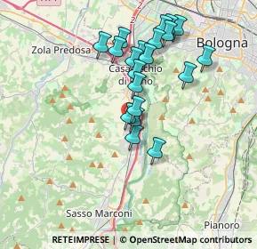 Mappa Via Francasco Albani, 40037 Borgonuovo BO, Italia (3.3645)