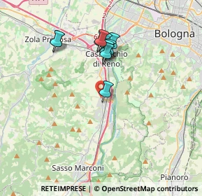 Mappa Via Francasco Albani, 40037 Borgonuovo BO, Italia (3.24)