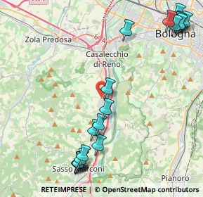 Mappa Via Francasco Albani, 40037 Borgonuovo BO, Italia (5.63474)