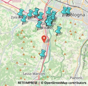 Mappa Via Francasco Albani, 40037 Borgonuovo BO, Italia (4.07684)