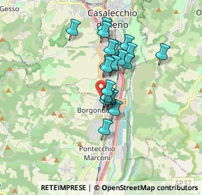 Mappa Via Francasco Albani, 40037 Borgonuovo BO, Italia (1.2795)