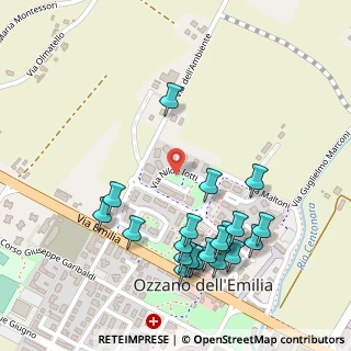 Mappa Via Nilde lotti, 40064 Ozzano dell'Emilia BO, Italia (0.286)