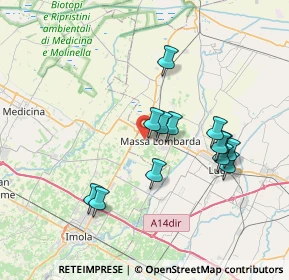 Mappa Via Pierre de Coubertin, 48024 Massa Lombarda RA, Italia (6.83615)