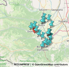 Mappa Dronero, 12025 Dronero CN, Italia (11.29444)