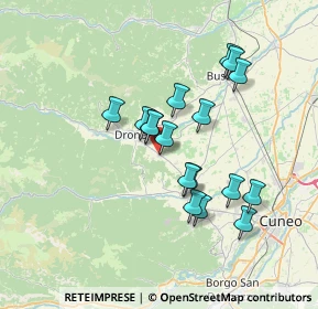 Mappa Dronero, 12025 Dronero CN, Italia (6.17941)