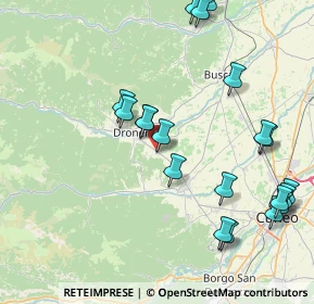 Mappa Dronero, 12025 Dronero CN, Italia (9.411)