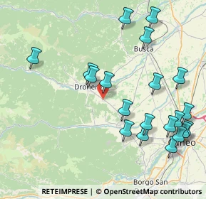 Mappa Dronero, 12025 Dronero CN, Italia (9.5775)