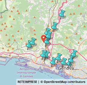 Mappa Via della Costiera, 16161 Genova GE, Italia (3.70667)