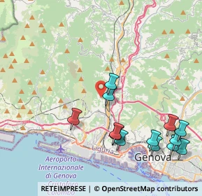 Mappa Via della Costiera, 16161 Genova GE, Italia (4.87462)