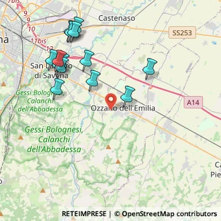 Mappa Via S. Cristoforo, 40064 Ozzano dell'Emilia BO, Italia (4.74643)