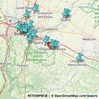 Mappa Via S. Cristoforo, 40064 Ozzano dell'Emilia BO, Italia (9.3605)